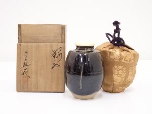 京焼　桶谷定一造　肩衝茶入　□z